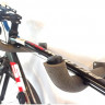 Кронштейн, крепление, крюк, держатель настенный черный стальной для велосипеда, длина 30/40/50 см, комплект 2 шт