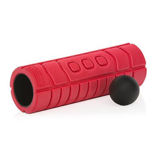 Комплект с массажным роликом и мячиком Gymstick Travel Roller with Trigger Ball