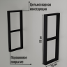 Кронштейн для полки черный 60х29 см (1 шт)