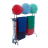 Мобильная стойка для ковриков и мячей